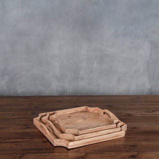Natural Wooden Serving Trays