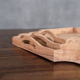 Natural Wooden Serving Trays