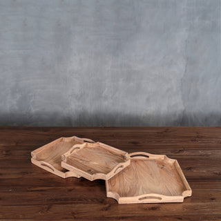 Natural Wooden Serving Trays