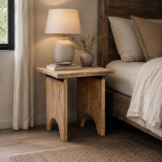 Reclaimed Solid wood bed side table