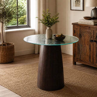 Round Glass Dining Table