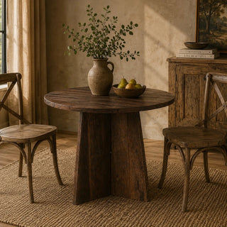 Round Pedestal Dining Table