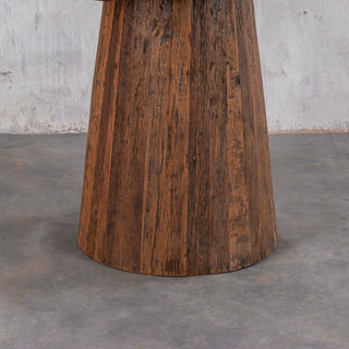 Rustic Round Pedestal Dining Table