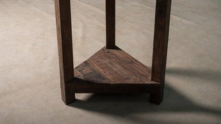Rustic Wooden Accent Stool