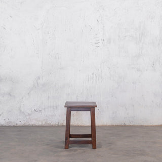 Rustic Wooden Stool Seat