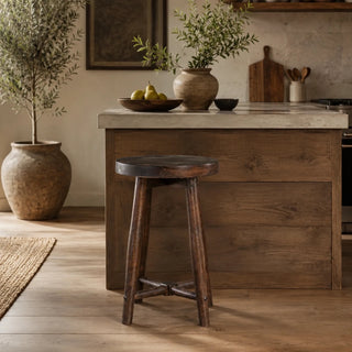 Simple Round Wood Stool