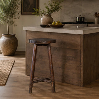 Simple Wooden Bar Stool