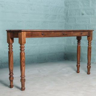 Teak Console Storage Table