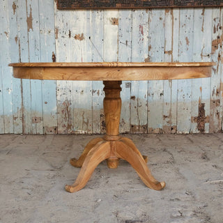 Teak Pedestal Dining Table