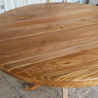 Teak Pedestal Dining Table