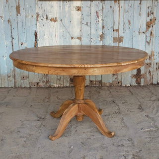 Teak Pedestal Dining Table