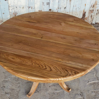 Teak Pedestal Dining Table