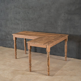 Teakwood Corner Writing Desk