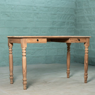 Teakwood Double Drawer Desk