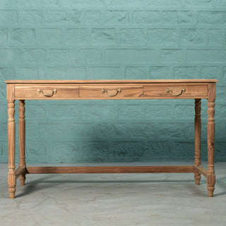 Teakwood Three Drawer Desk