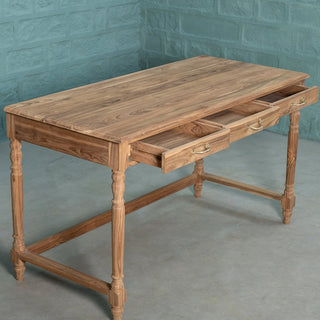 Teakwood Three Drawer Desk