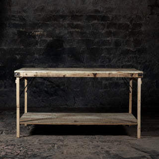 The Haven Hinge Counter Table With Bottom Shelf - Qarnation