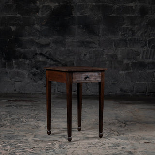 Vintage Reclaimed Neem Wood Bedside Table With Drawer - Qarnation