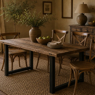 Vintage Reclaimed Weathered Wood dining Table