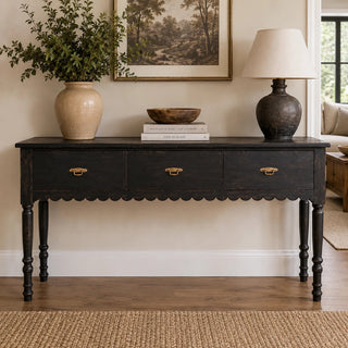 Vintage Teak Console Table