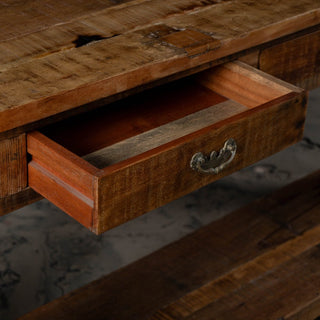 Vintage Voyage Drawered & Shelfed Console - Qarnation