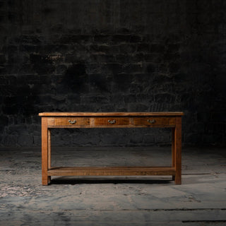 Vintage Voyage Drawered & Shelfed Console - Qarnation