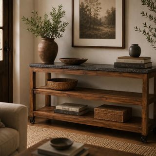 Vintage Wooden Console