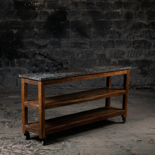 Vintage Wooden Console - Qarnation