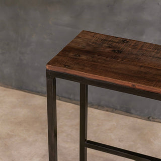Wood Metal Bar Stool