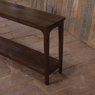 Wooden Console With Shelf