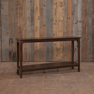 Wooden Console With Shelf