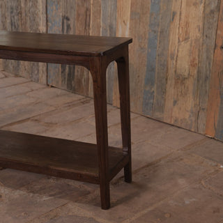 Wooden Console With Shelf